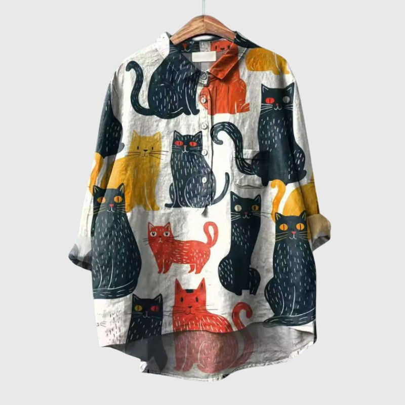 Elegant Women's Cotton Blouse