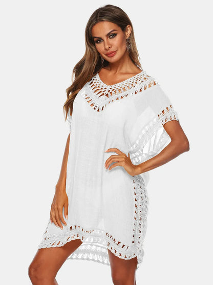 Chic V-Neck Beach Cover Up Dress