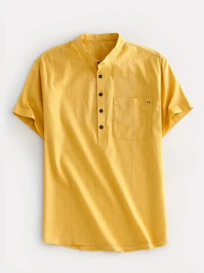 Casual Short Sleeve Button Shirt