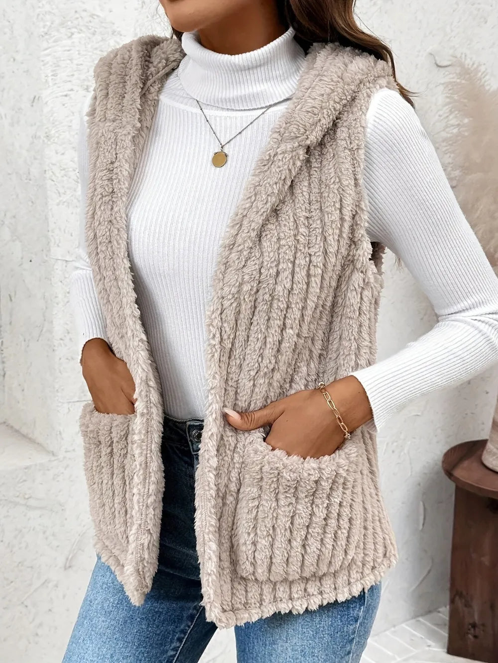 Cozy Padded Vest with Pockets - EasyApparels