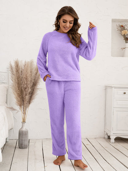 Cozy Plush Long Sleeve Loungewear Set