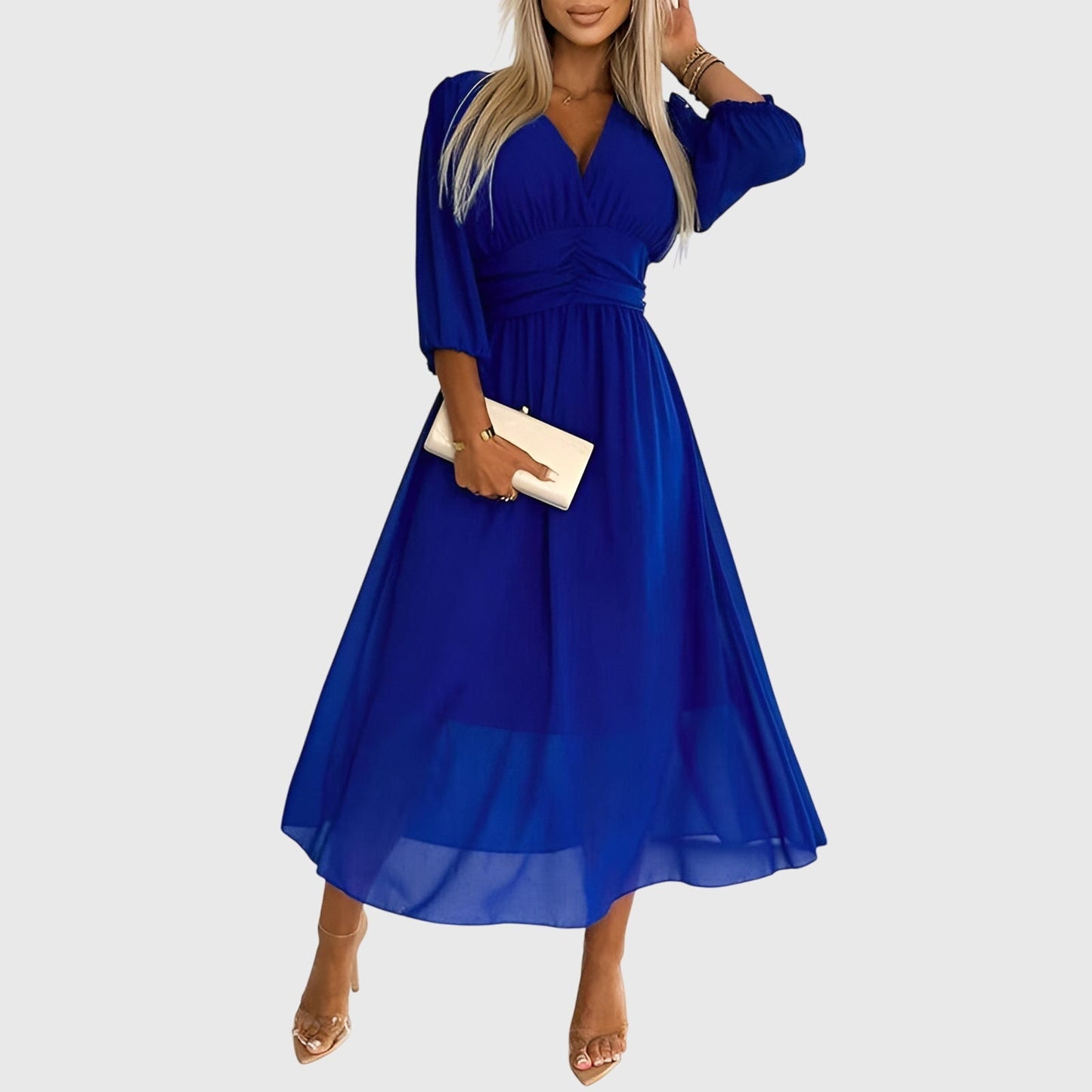 Luxurious Satin Formal Gown - Vossary