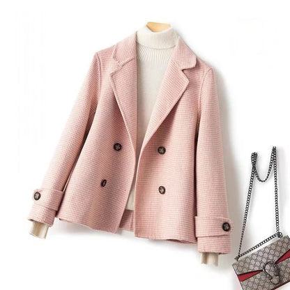 Warm Double Breasted Women's Pea Coat