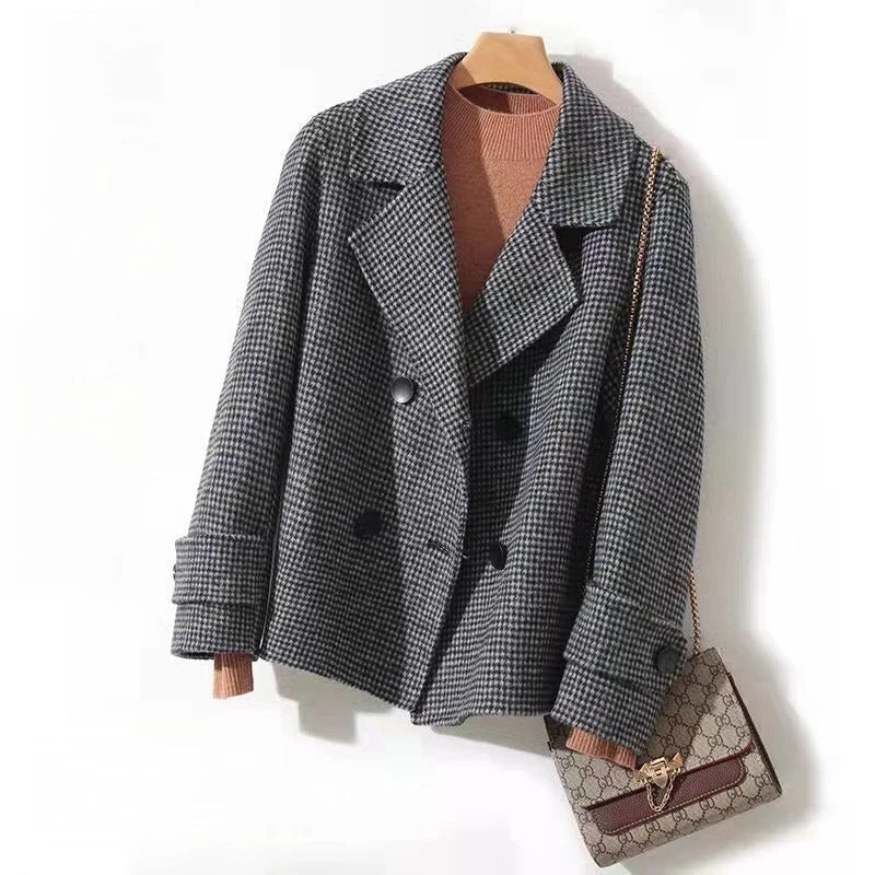 Warm Double Breasted Women's Pea Coat