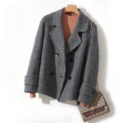 Warm Double Breasted Women's Pea Coat