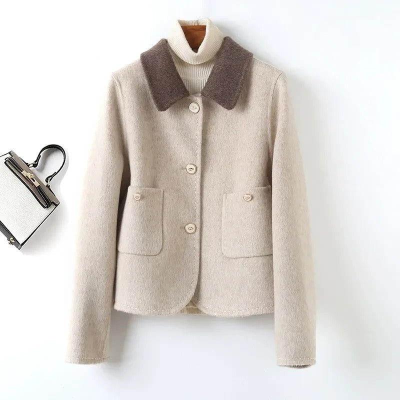 Classic Fit Button Coat for Women - Warm Winter Style