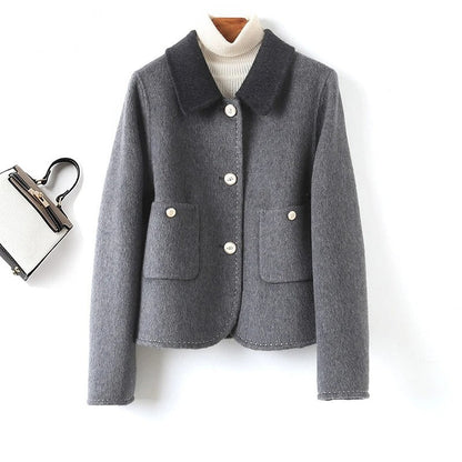 Classic Fit Button Coat for Women - Warm Winter Style