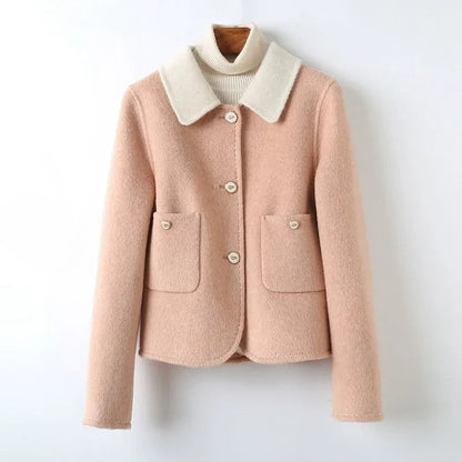 Classic Fit Button Coat for Women - Warm Winter Style