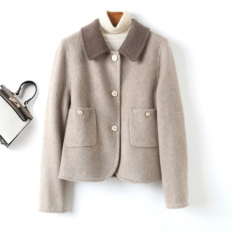 Classic Fit Button Coat for Women - Warm Winter Style