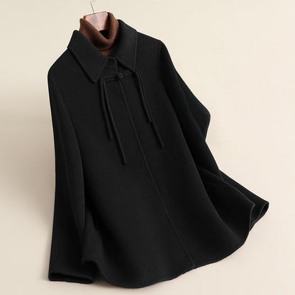 Casual Open Front Cape Coat