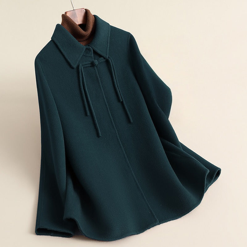 Casual Open Front Cape Coat
