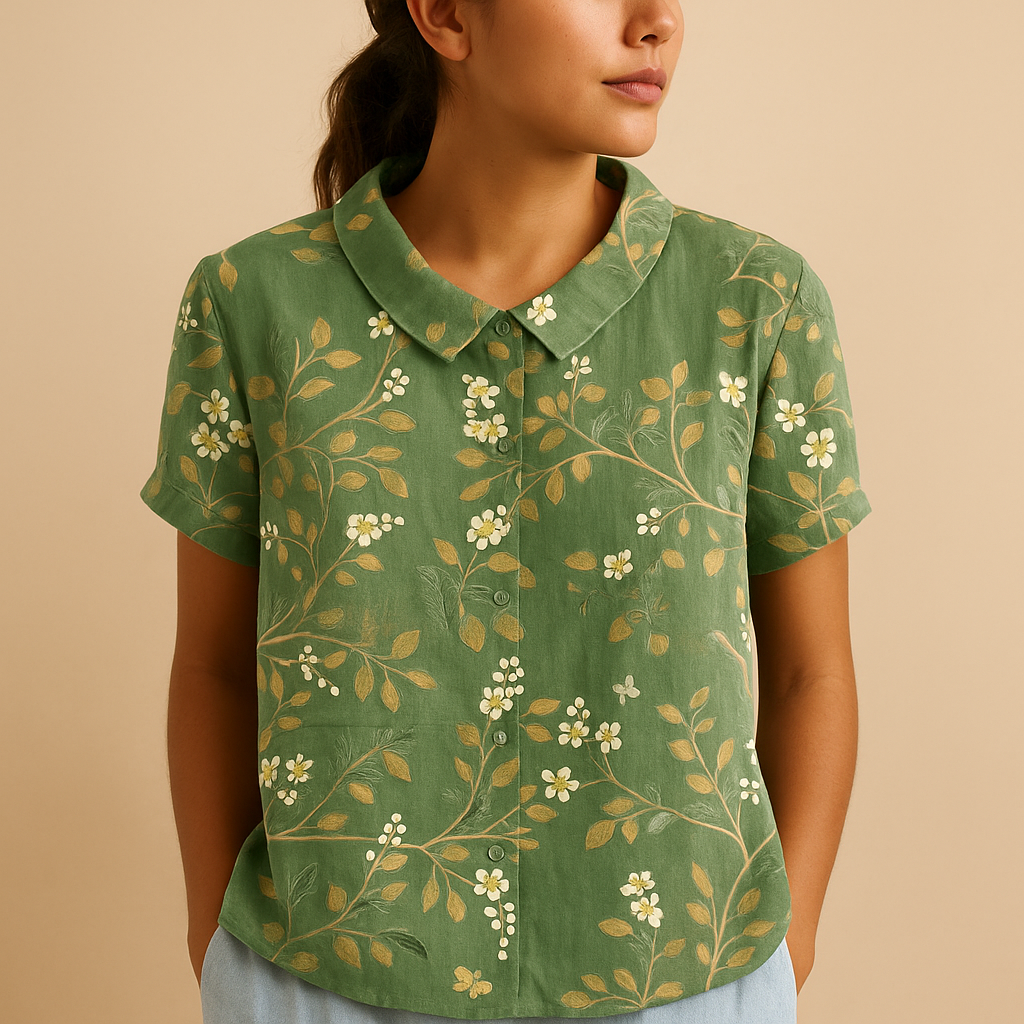 Lightweight Floral Women's Blouse - Vossary