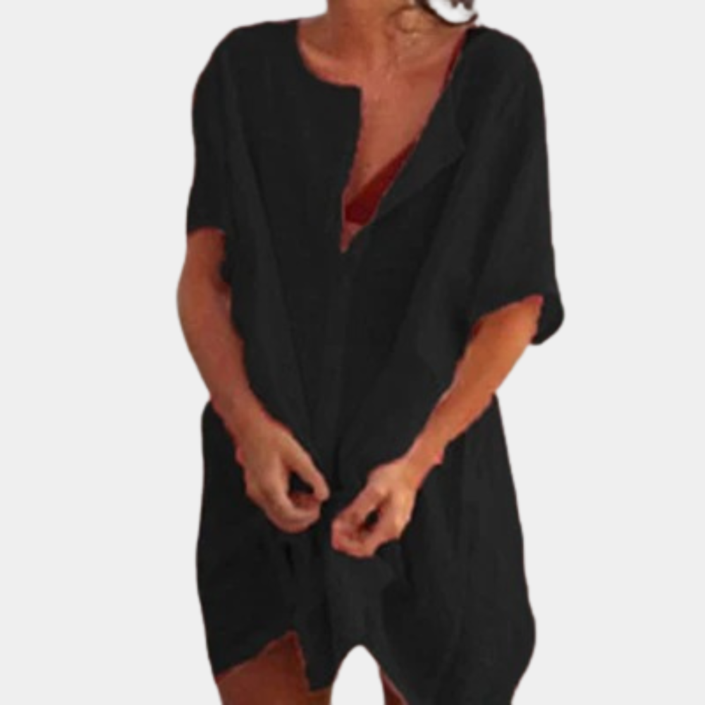 Airy Summer Dress – Isla-Black-S-State of Style