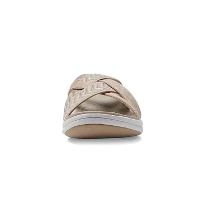 Airy summer shoes with orthopedic footbed & cushioning – Riva-Beige-3-Nora Luxe