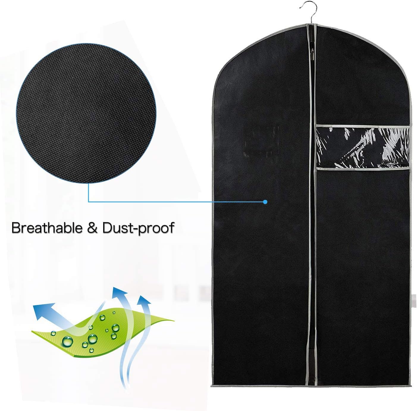 Clear Plastic Closet Protector Bags 10-Pack