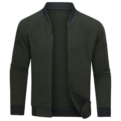 Cozy Mens Knit Bomber Jacket