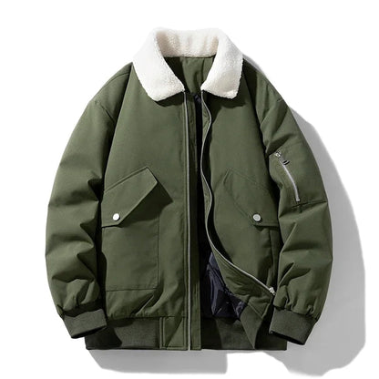 Fleece Lined Travel Coat - Vossary