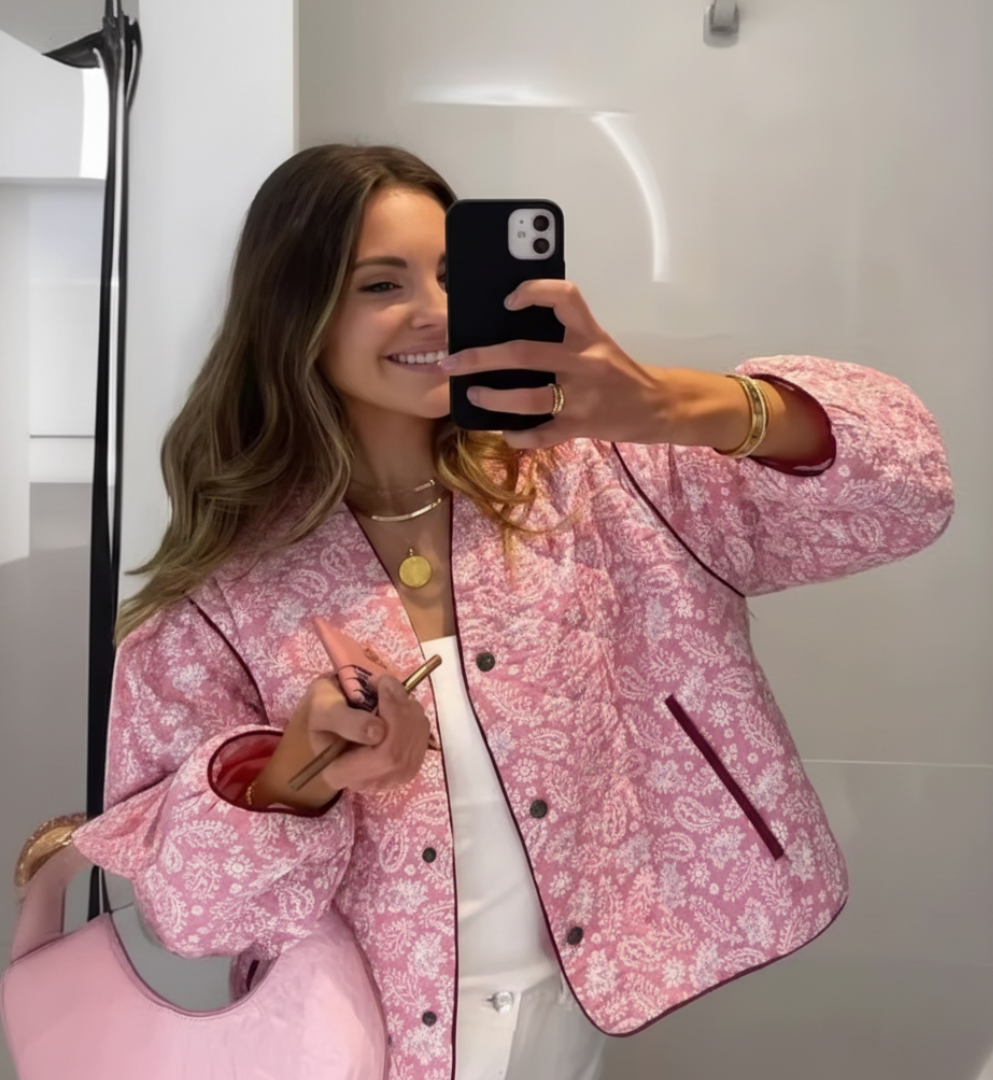 Pretty Floral Quilted Jacket