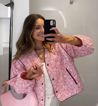 Pretty Floral Quilted Jacket