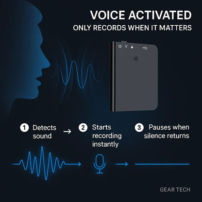 Compact Handsfree Digital Voice Recorder