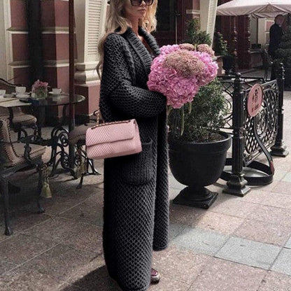 Cozy Oversized Cardigan with Big Pockets