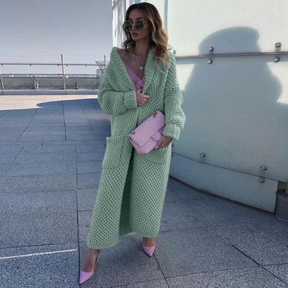 Cozy Oversized Cardigan with Big Pockets