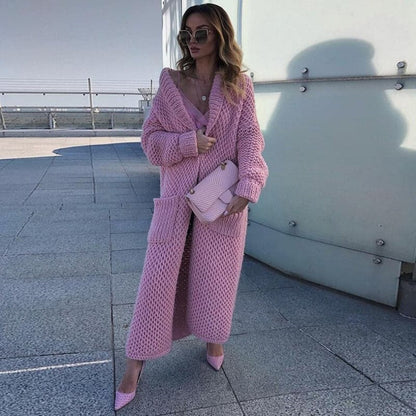 Cozy Oversized Cardigan with Big Pockets