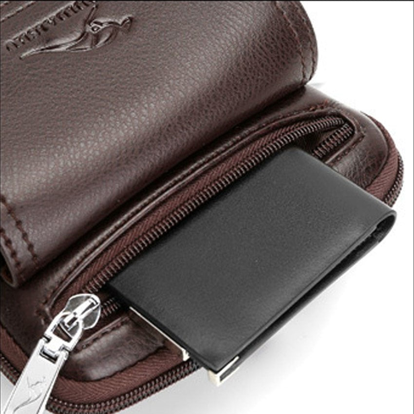 Leather Mens Small Crossbody Bag