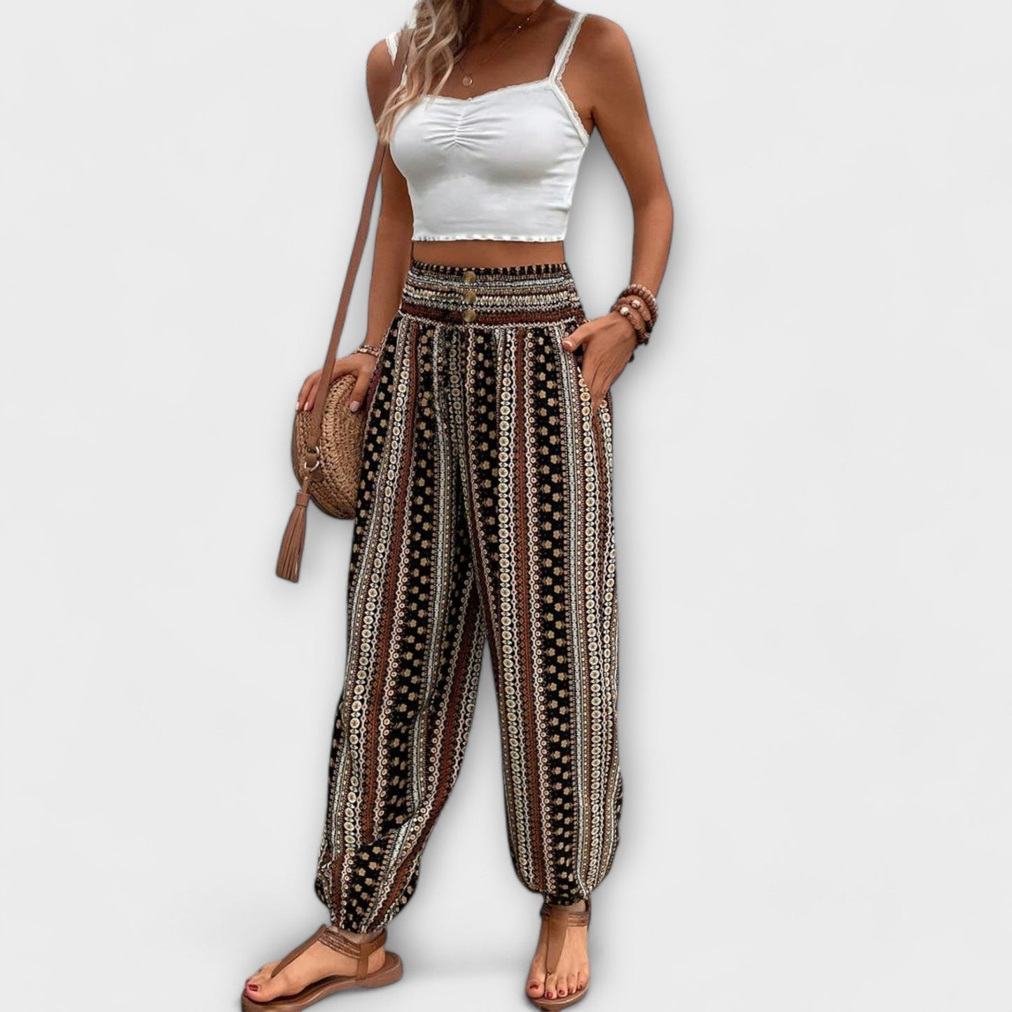 Colorful Printed Women's Pants
