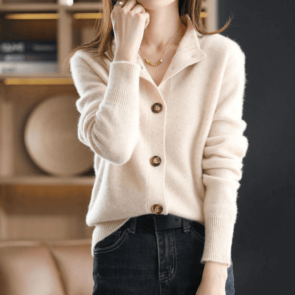 Classic Knit Button Sweater