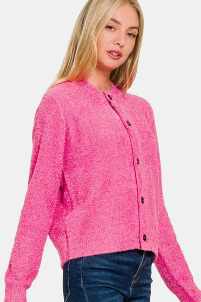 Classic Button Front Long Cardigan Sweater - EasyApparels