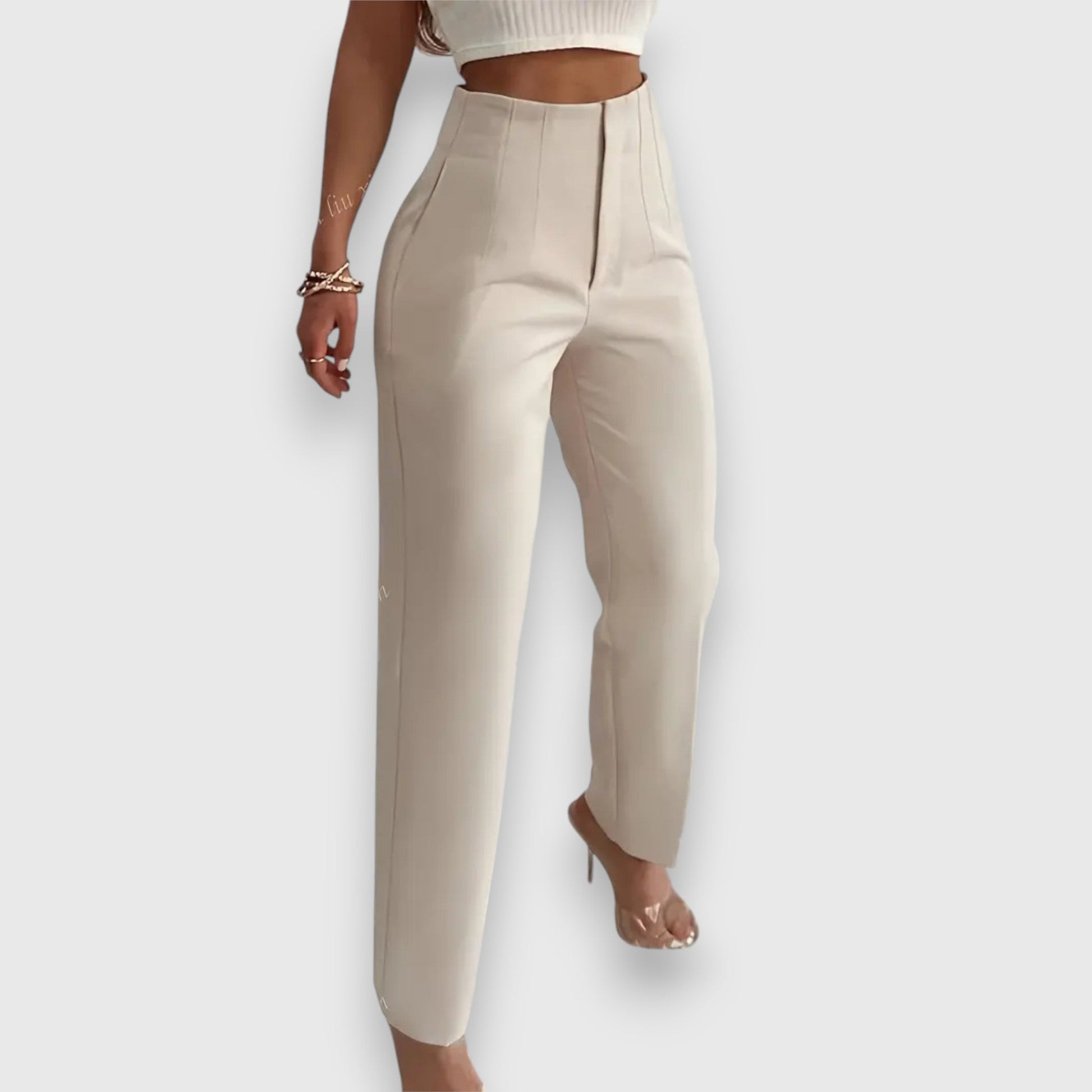 Elegant High Waist Women's Pants - Vossary