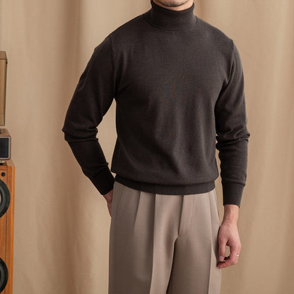 Classic Fit Mens Wool Turtleneck Sweater