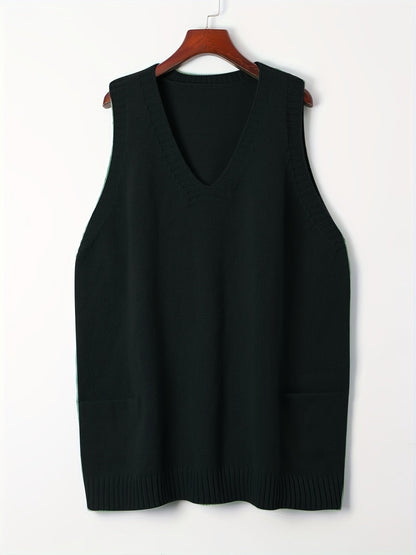 Relaxed Fit Open Front Vest