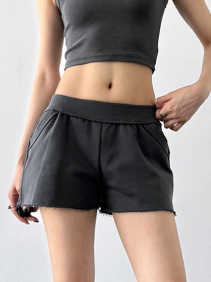 Alphabetic Print Athletic Shorts