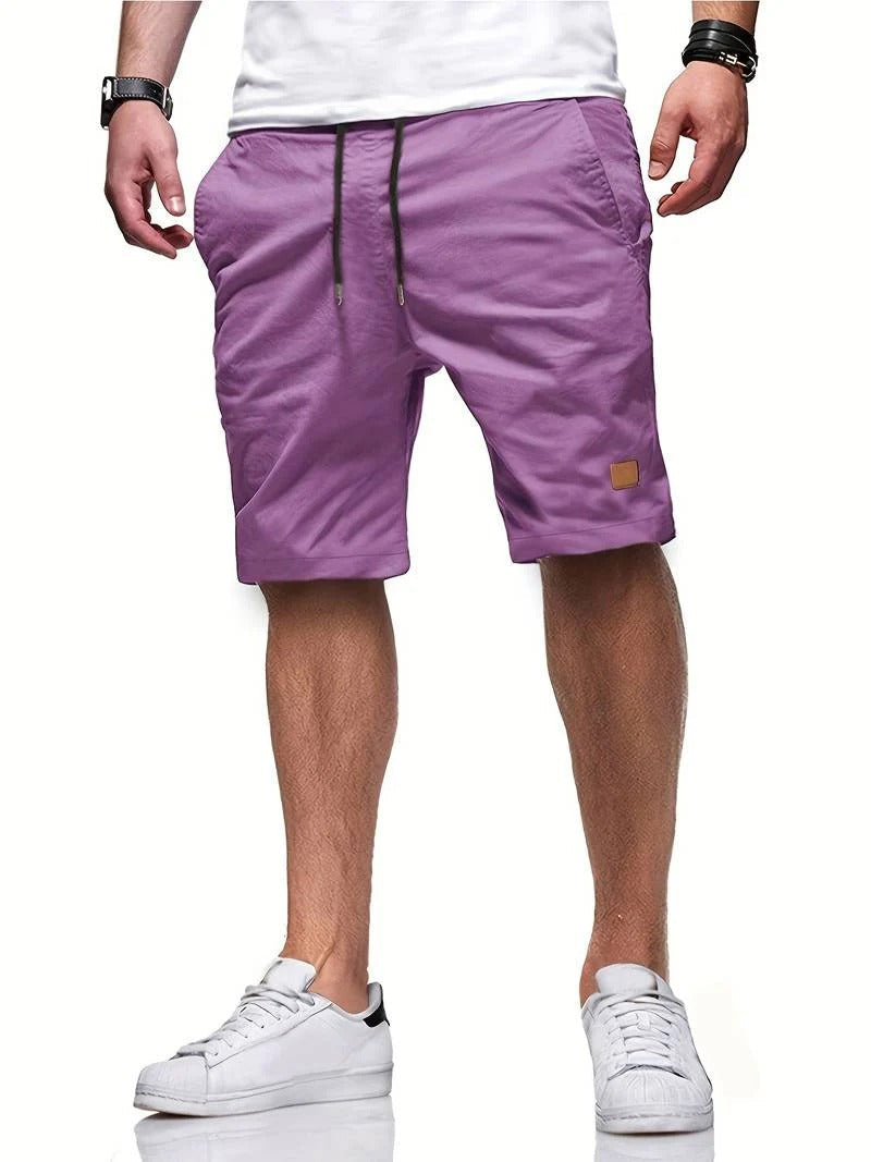 Elastic Waist Casual Shorts