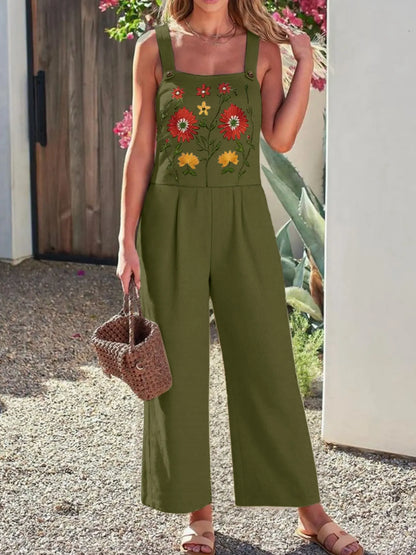 Beautiful Floral Flowy Maxi Jumpsuit