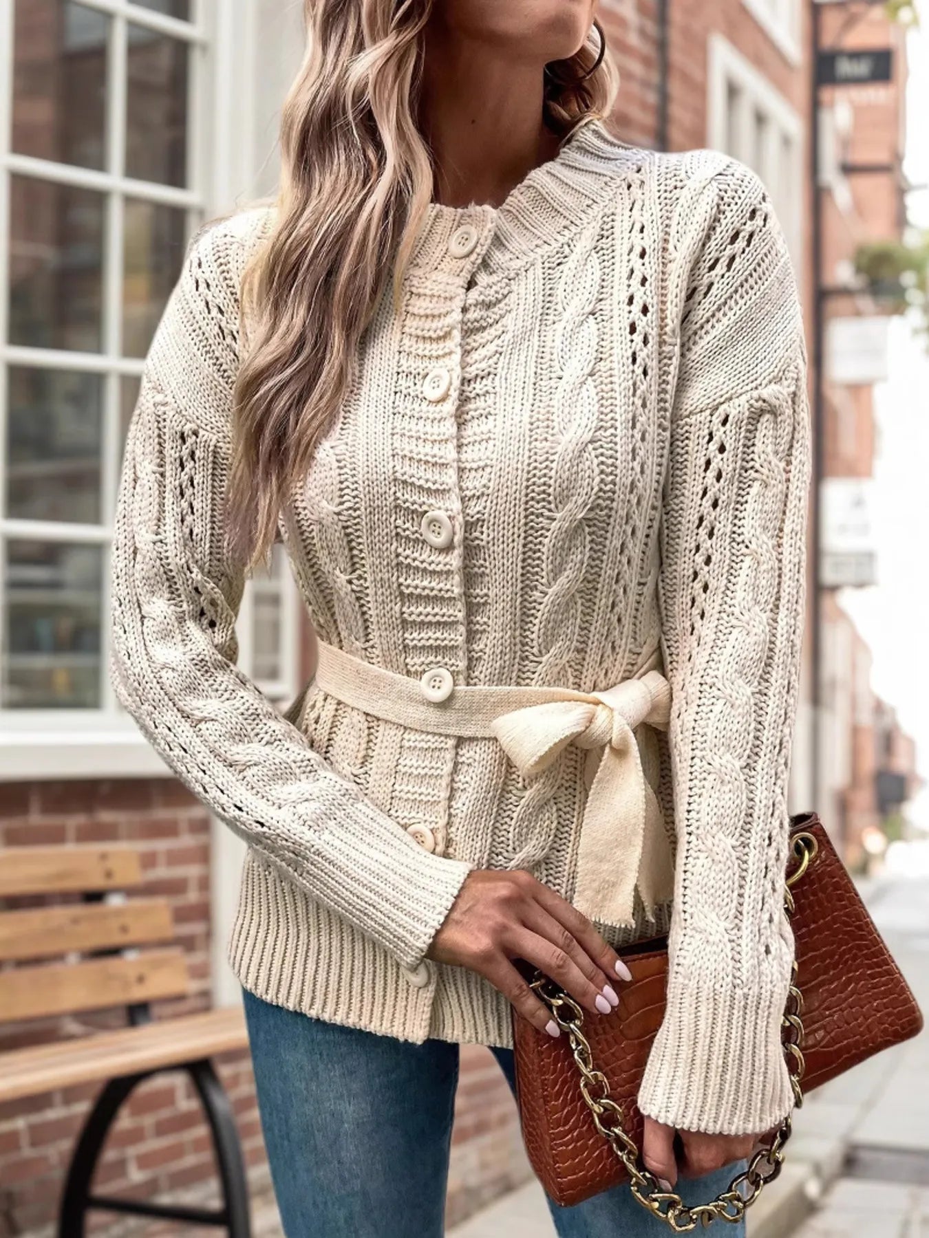 Cozy Button Front Cardigan Sweater - EasyApparels