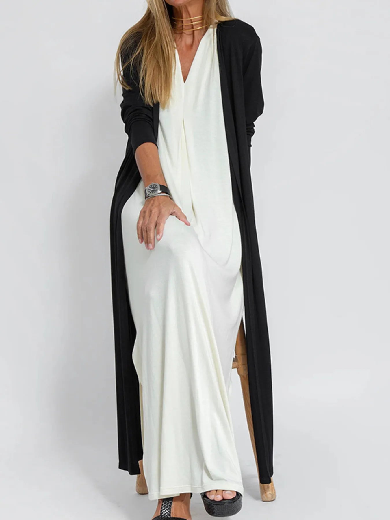 Oversized Open Front Long Cardigan for Women Plus Size