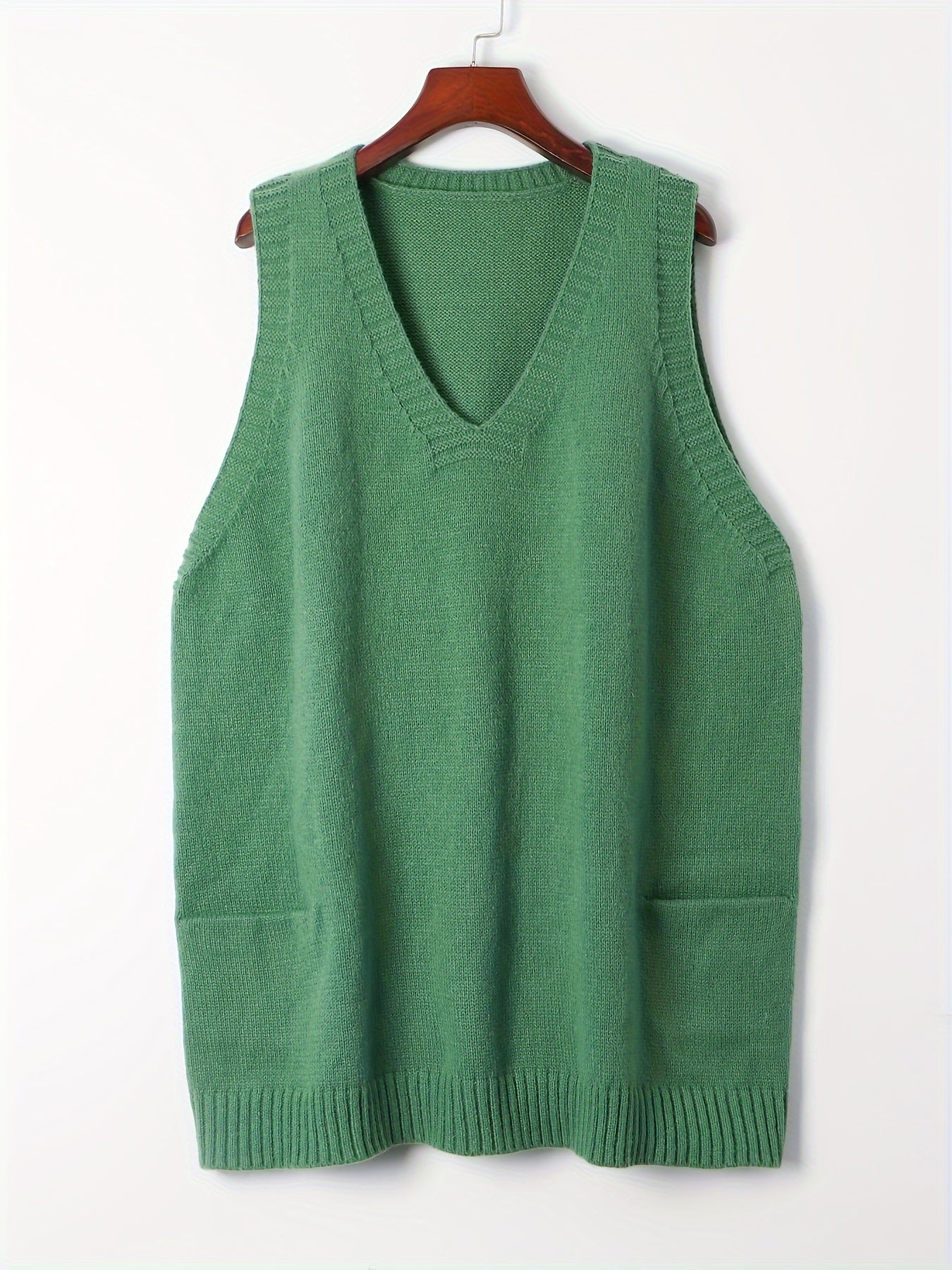 Relaxed Fit Open Front Vest