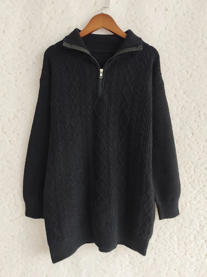 Soft Cable Knit Long Sleeve Sweater