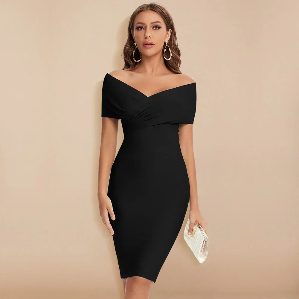 Chic Cold Shoulder Bodycon Dress