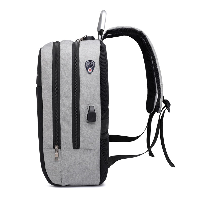 Secure Laptop Backpack with Hidden Pockets and USB Port