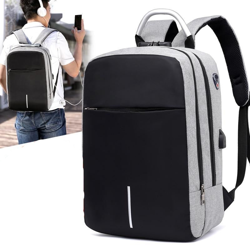 Secure Laptop Backpack with Hidden Pockets and USB Port - Pexav