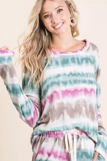 Colorful Dyed Fleece Crew Neck Sweatshirt - EasyApparels