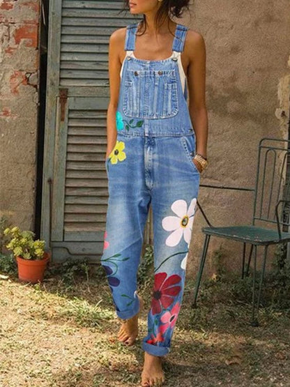 Women's Summer Jean Romper