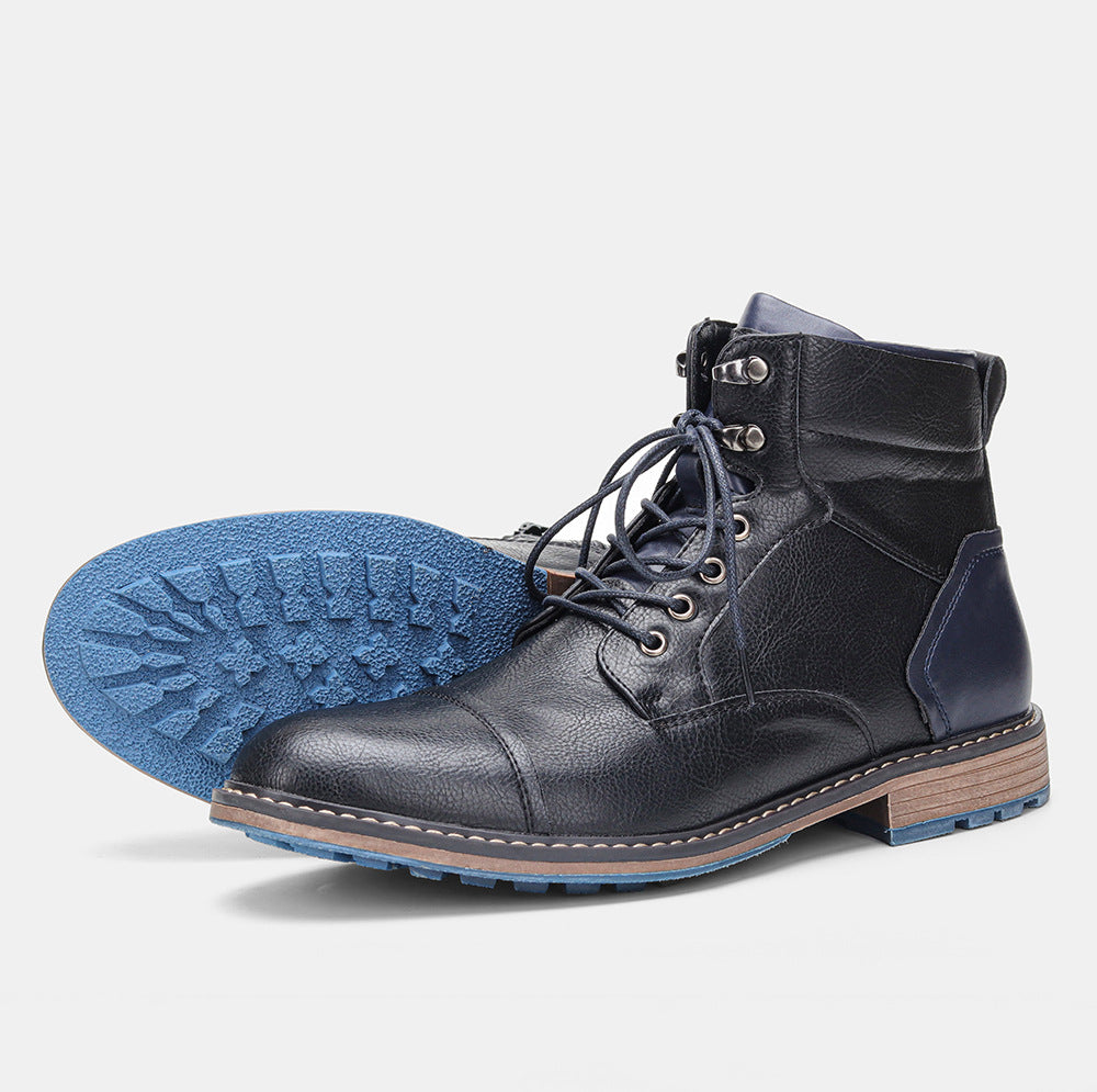 Brown Leather Lace Up Boot