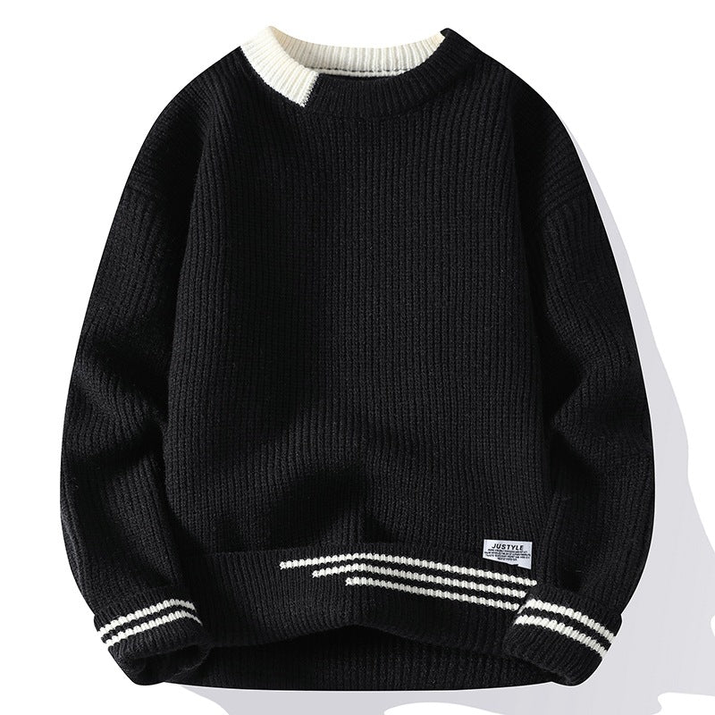 Multicolor Crew Neck Sweater - Vossary