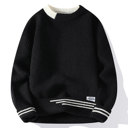 Multicolor Crew Neck Sweater - Vossary