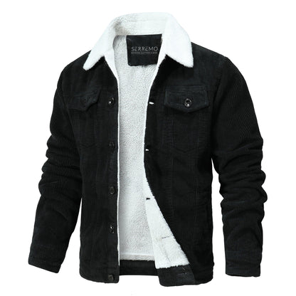 Classic Fit Collar Button Fleece Jacket - EasyApparels